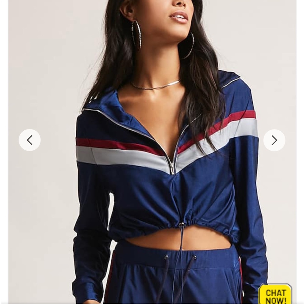 ISO forever 21 chevron striped knit pull over